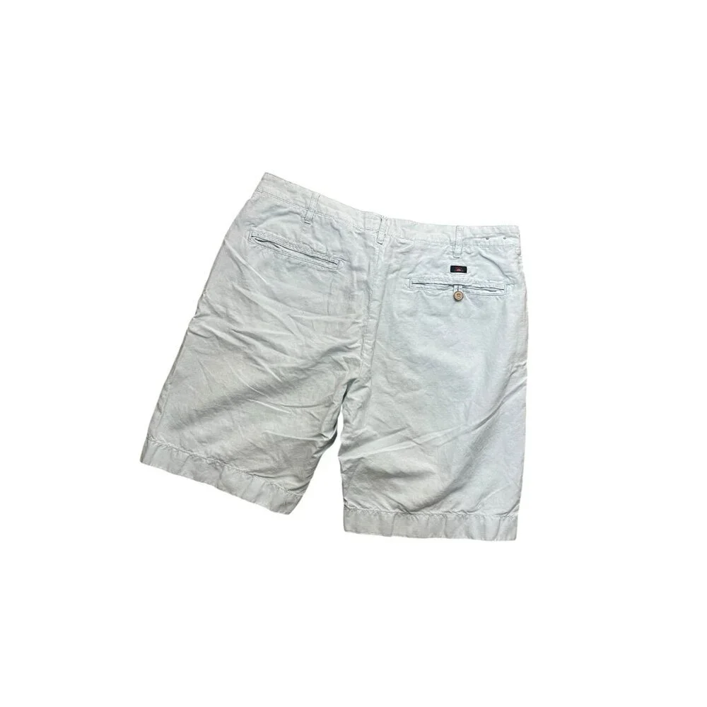 Faherty Brand Men’s Shorts Size 34 Light Blue Linen Blend